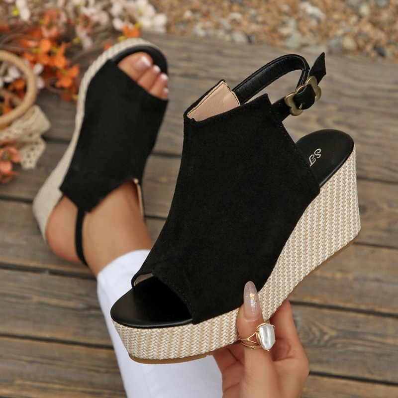 Espadrille Sandal Women - Damskie sandały letnie na koturnie, platformie,