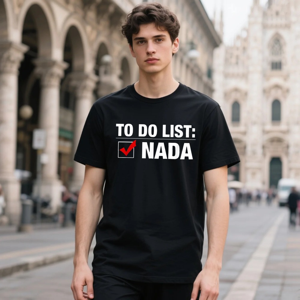 Summer Clothing List - LISTA ZADAŃ: Koszulka NADA Fashion Slogan