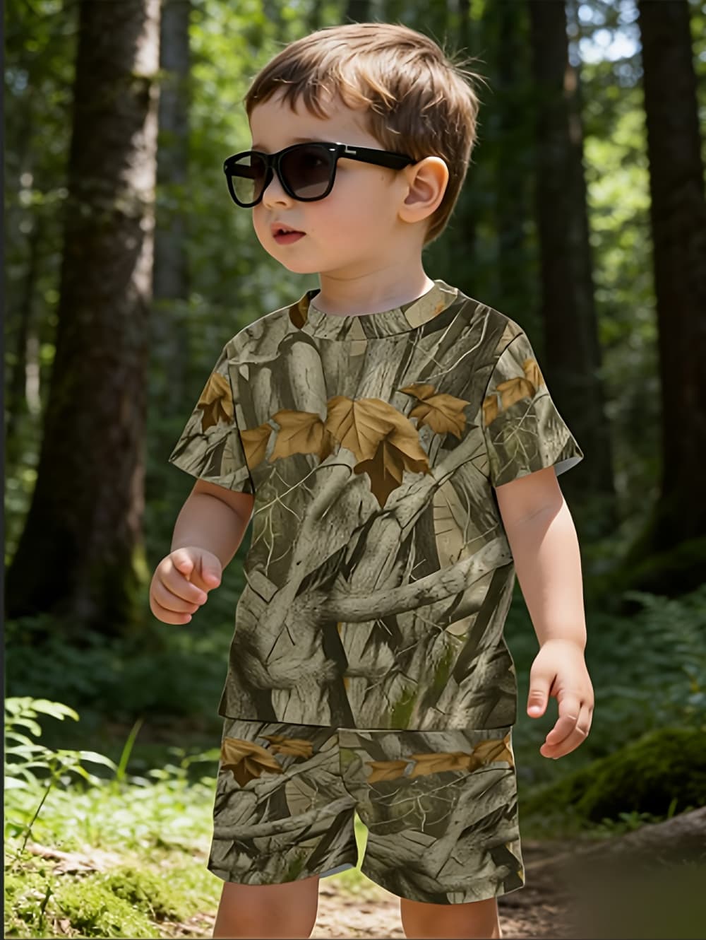 Summer Clothing List - Zestaw myśliwski dla chłopców z kamuflażem,