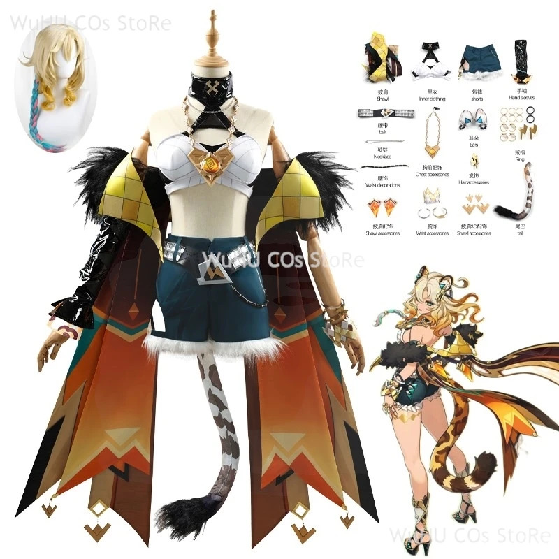 Romper Playsuit Women - Genshin Impact Cosplay Kostium Cos Xilonen