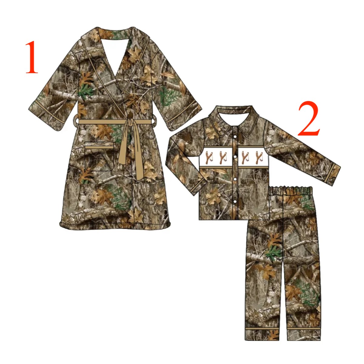 Summer Clothing Boutiques - Butikowy dziecięcy świąteczny szlafrok do spania,