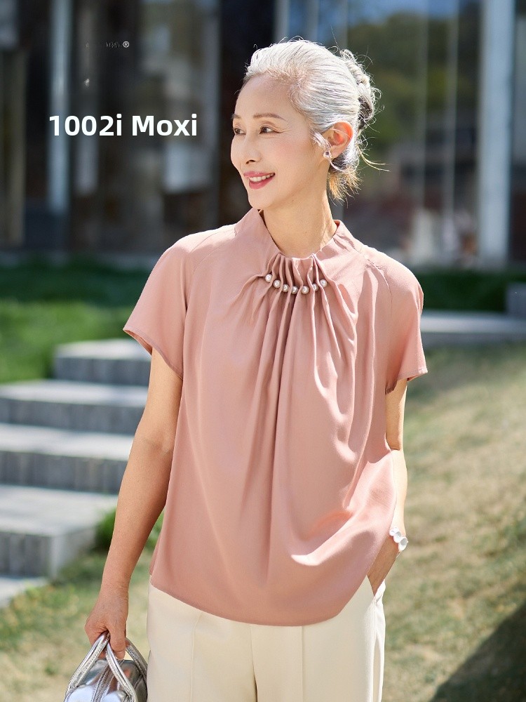Summer Clothing Over 50 - Modna, cienka koszulka z krótkim rękawem
