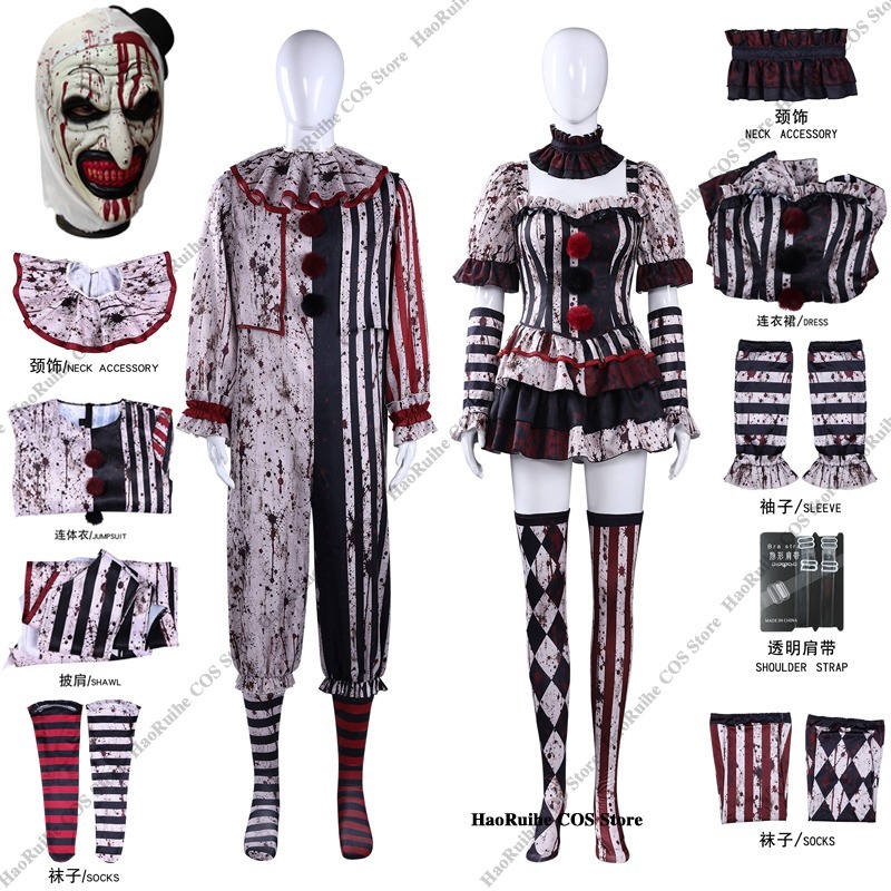 Romper Playsuit Women - Nowy Strój Terrifier Art Clown Joker