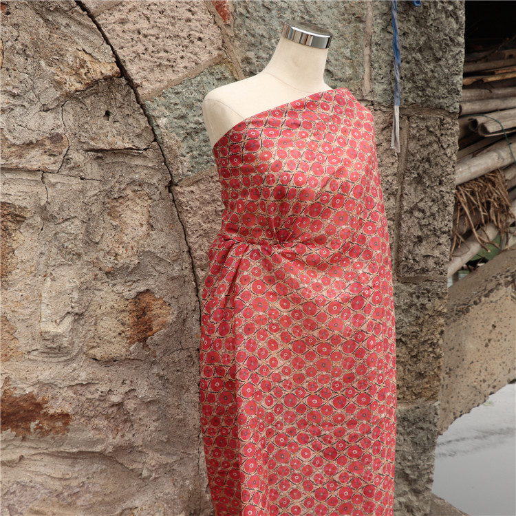Summer Clothing Fabric - Tkanina z geometrycznym wzorem, 1 jard,