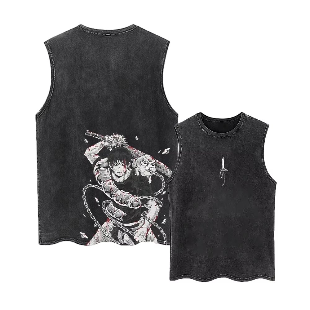 Summer Clothing For Japan - Koszulka bez rękawów Jujutsu Kaisen na