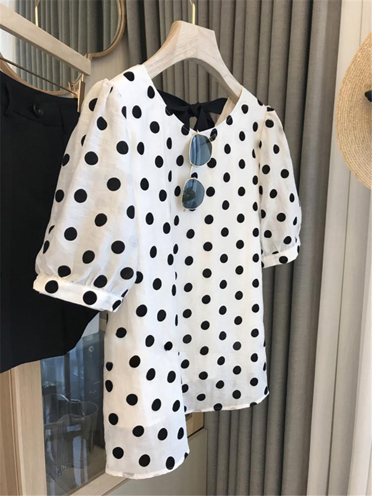 Bluzki w kropki damskie elegan – Summer Clothing Aesthetic recenzja i cena