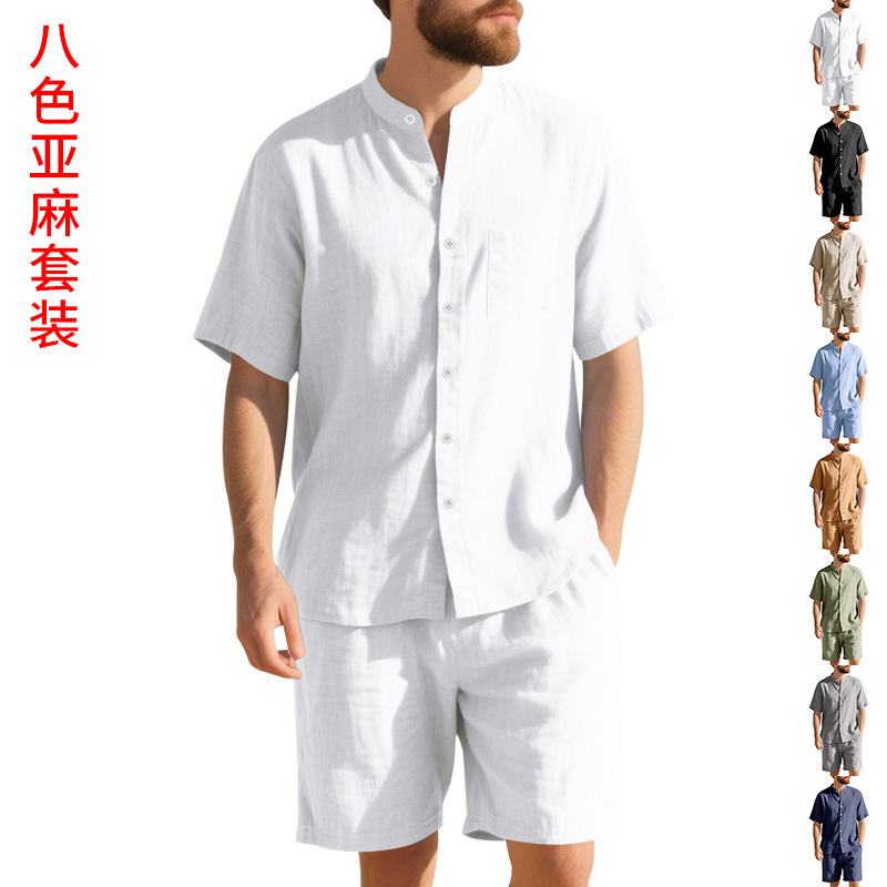 Letni męski lniany luźny garni – Summer Clothing For A Beach recenzja i cena