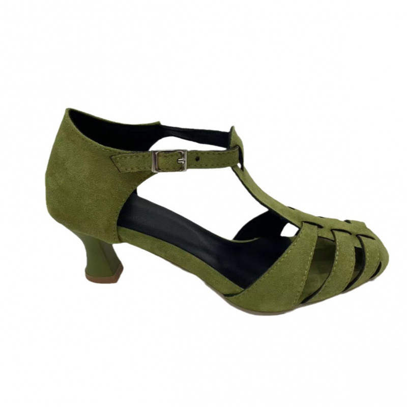 Damskie zielone zamszowe sanda – Summer Clothing Ladies recenzja i cena