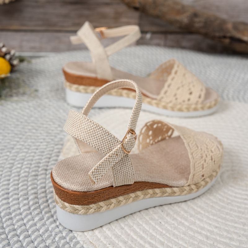 Damskie sandały na koturnie z  – Espadrille Sandal Women recenzja i cena
