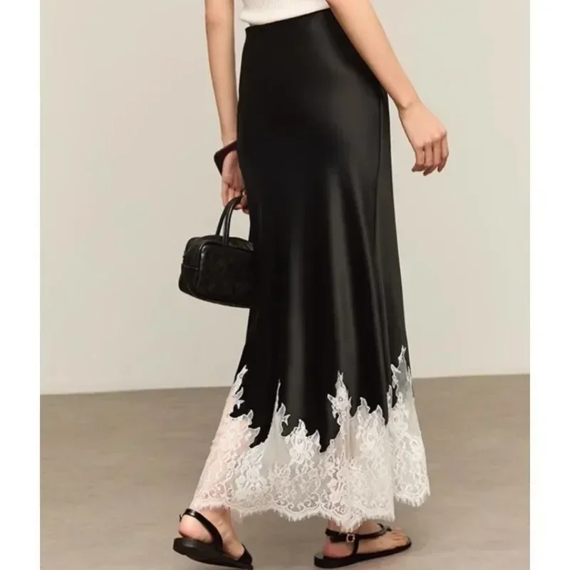 Spódnica midi z koronkowym wyk – Summer Clothing Trends 2025 recenzja i cena