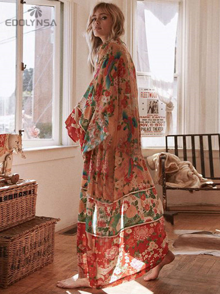 2025 Bohemian Floral Printed F – Sarong Pareo Wrap recenzja i cena