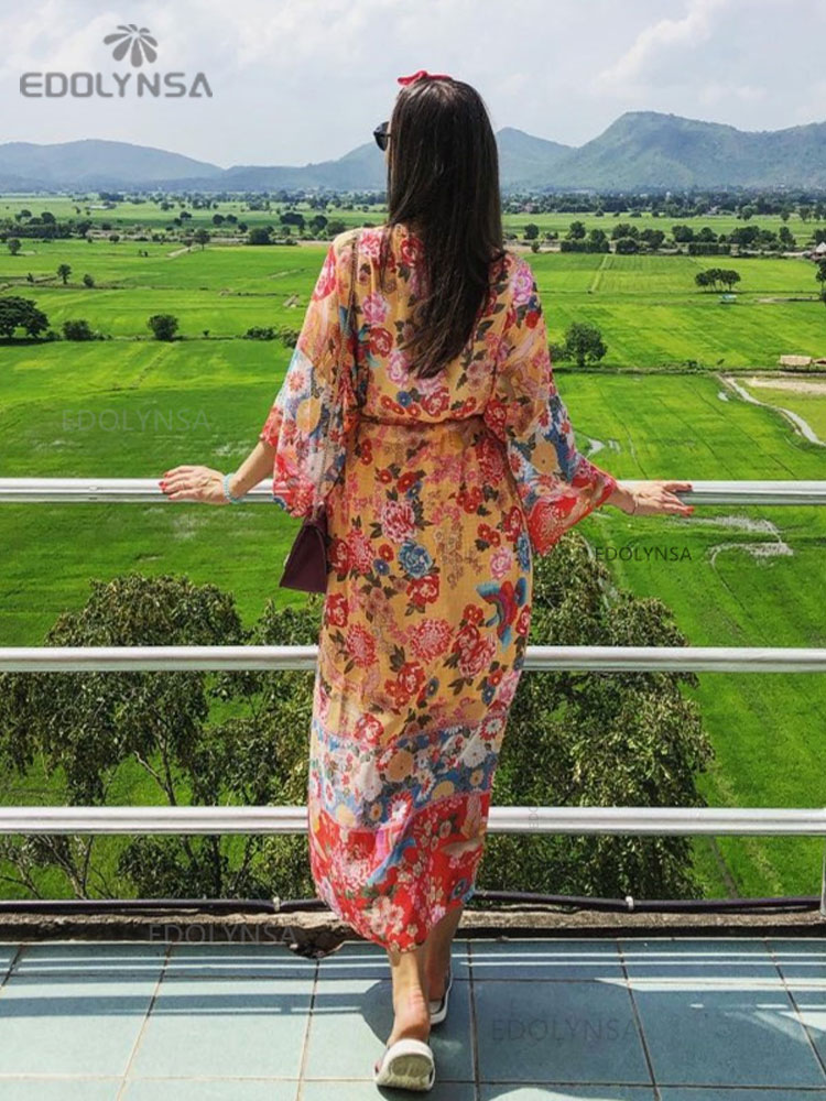 2025 Bohemian Floral Printed F – Sarong Pareo Wrap recenzja i cena