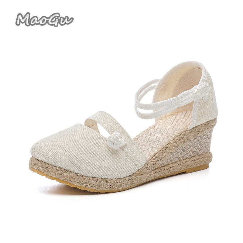 Damskie lniane espadryle na ko – Espadrille Sandal Women recenzja i cena