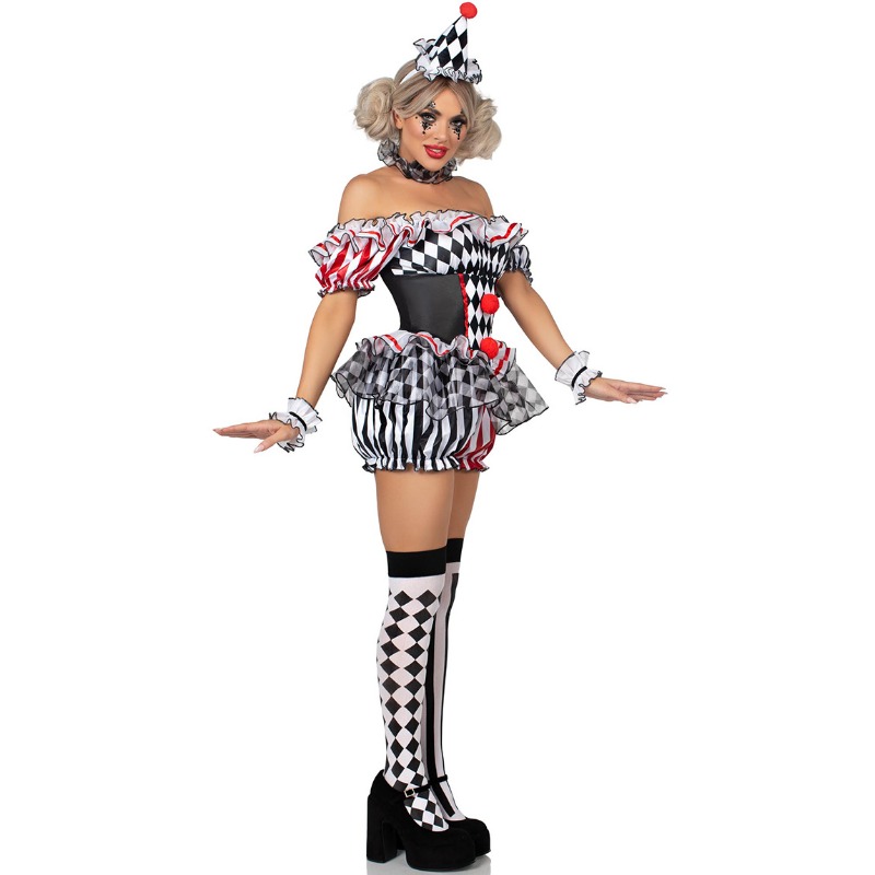 Kostium klauna dla kobiet, str – Romper Playsuit Women recenzja i cena
